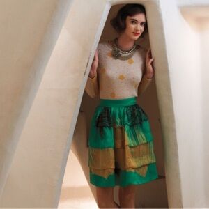 NWT Anthropologie Sariah Tiered Skirt Size 4